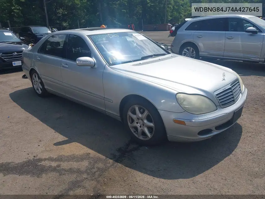 2004 Mercedes-Benz S 500 4Matic VIN: WDBNG84J74A427645 Lot: 45333609