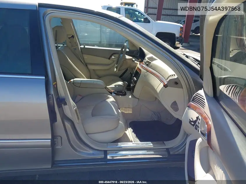 2004 Mercedes-Benz S 500 VIN: WDBNG75J54A397568 Lot: 45447916