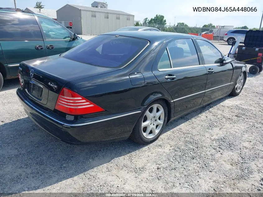 2005 Mercedes-Benz S 500 4Matic VIN: WDBNG84J65A448066 Lot: 45592437