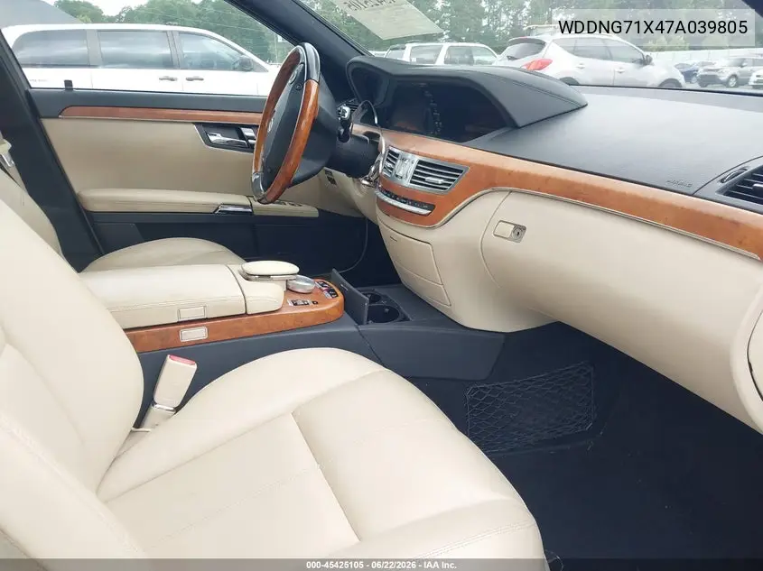 2007 Mercedes-Benz S 550 VIN: WDDNG71X47A039805 Lot: 45425105