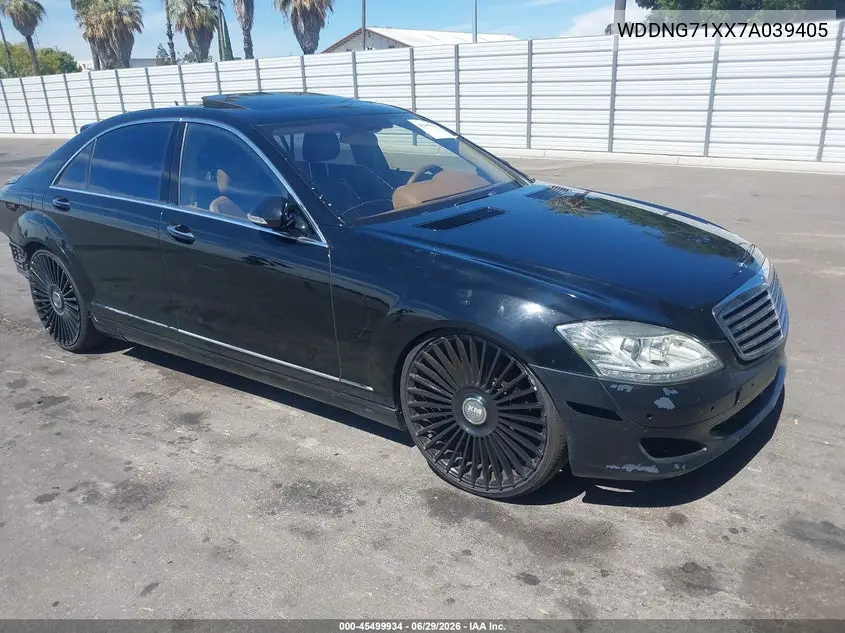 2007 Mercedes-Benz S 550 VIN: WDDNG71XX7A039405 Lot: 45499934