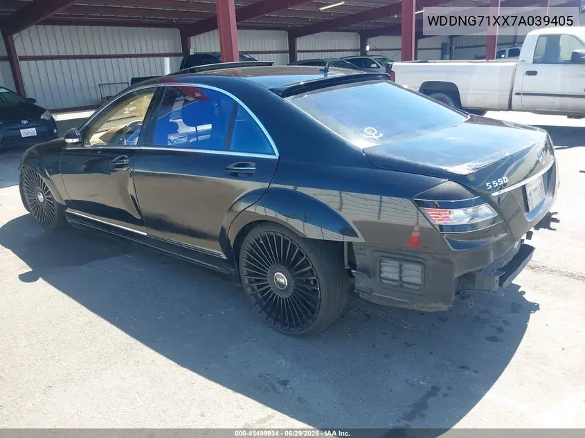 2007 Mercedes-Benz S 550 VIN: WDDNG71XX7A039405 Lot: 45499934