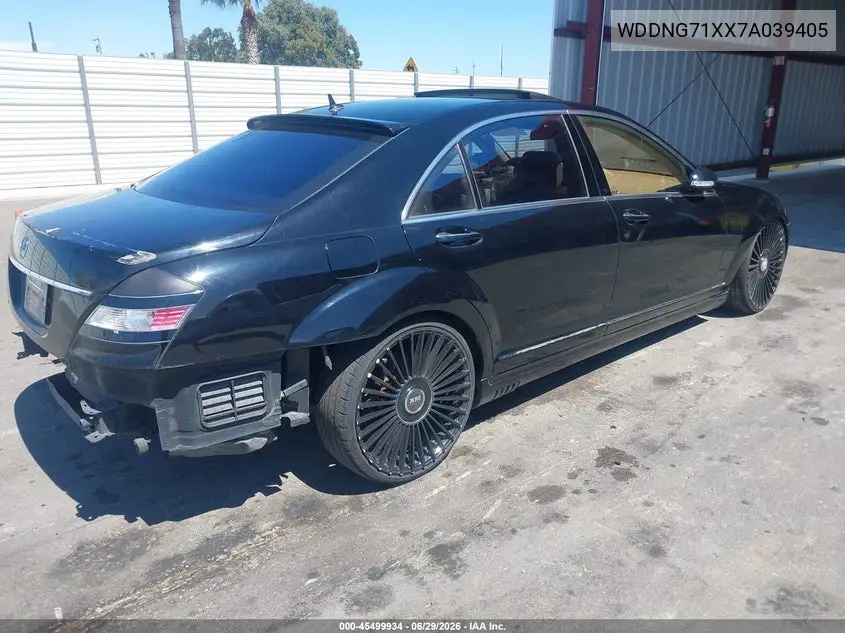 2007 Mercedes-Benz S 550 VIN: WDDNG71XX7A039405 Lot: 45499934