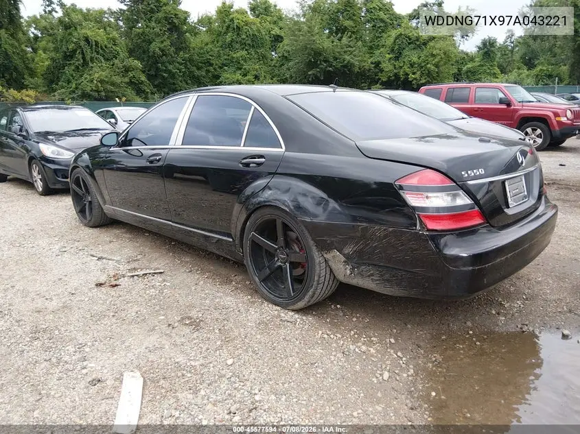 2007 Mercedes-Benz S 550 VIN: WDDNG71X97A043221 Lot: 45577594