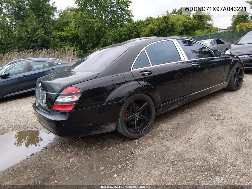 2007 Mercedes-Benz S 550 VIN: WDDNG71X97A043221 Lot: 45577594