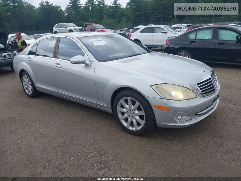 2007 Mercedes-Benz S 550 VIN: WDDNG71X47A036290 Lot: 45696864