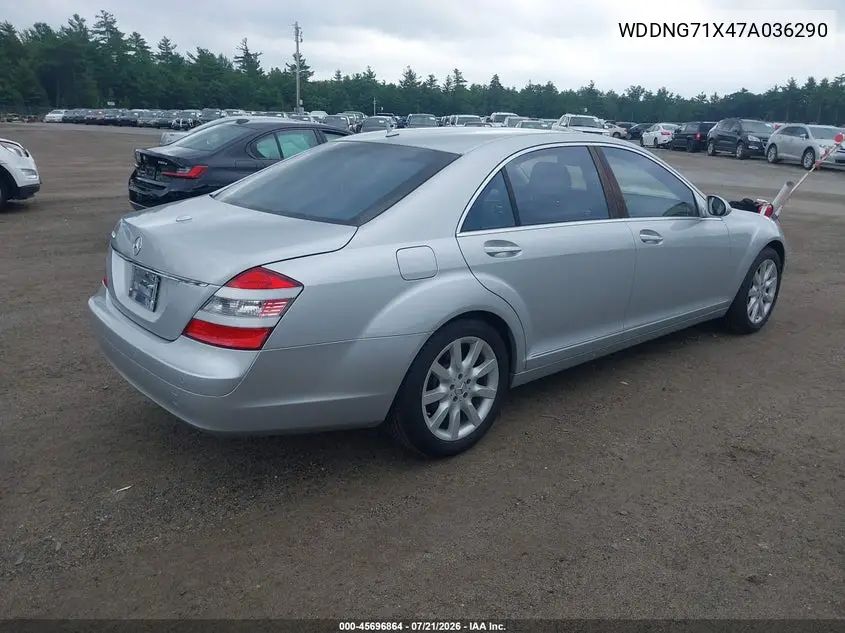 2007 Mercedes-Benz S 550 VIN: WDDNG71X47A036290 Lot: 45696864
