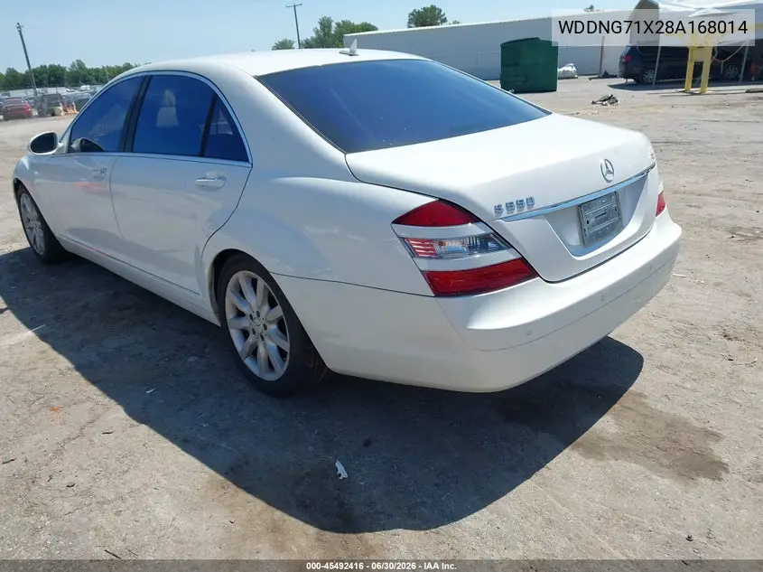 2008 Mercedes-Benz S 550 VIN: WDDNG71X28A168014 Lot: 45492416