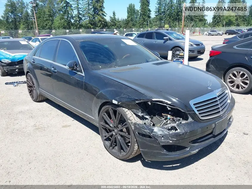 2009 Mercedes-Benz S 550 4Matic VIN: WDDNG86X99A247485 Lot: 45423402