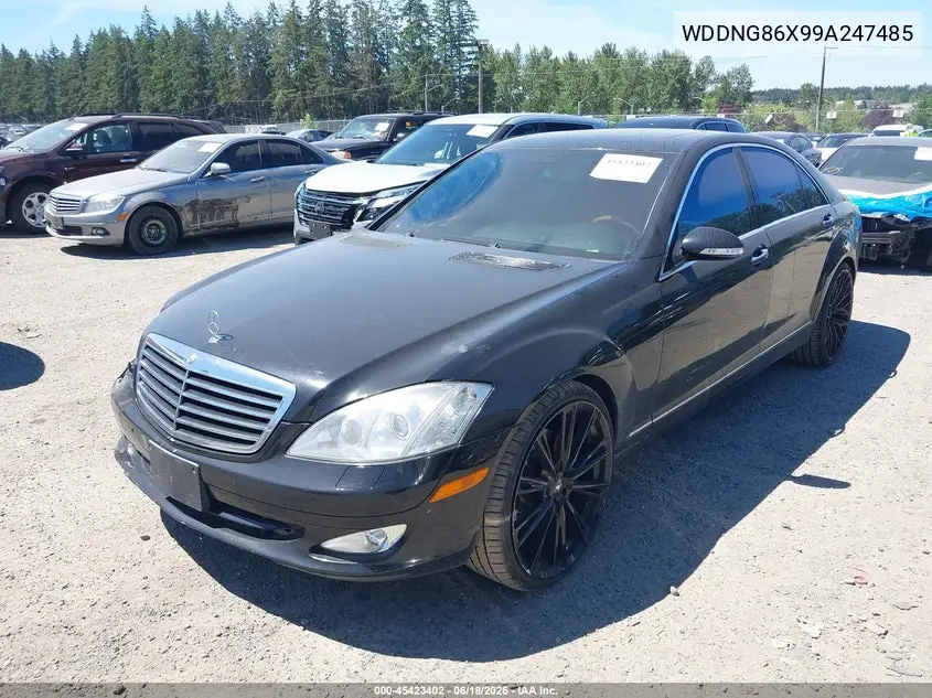 2009 Mercedes-Benz S 550 4Matic VIN: WDDNG86X99A247485 Lot: 45423402