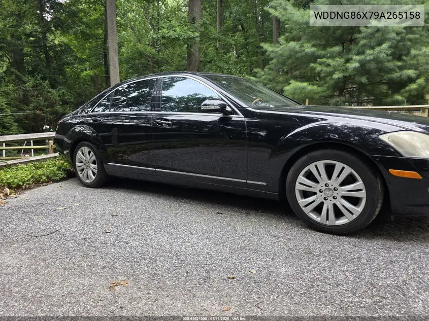 2009 Mercedes-Benz S 550 4Matic VIN: WDDNG86X79A265158 Lot: 45621000