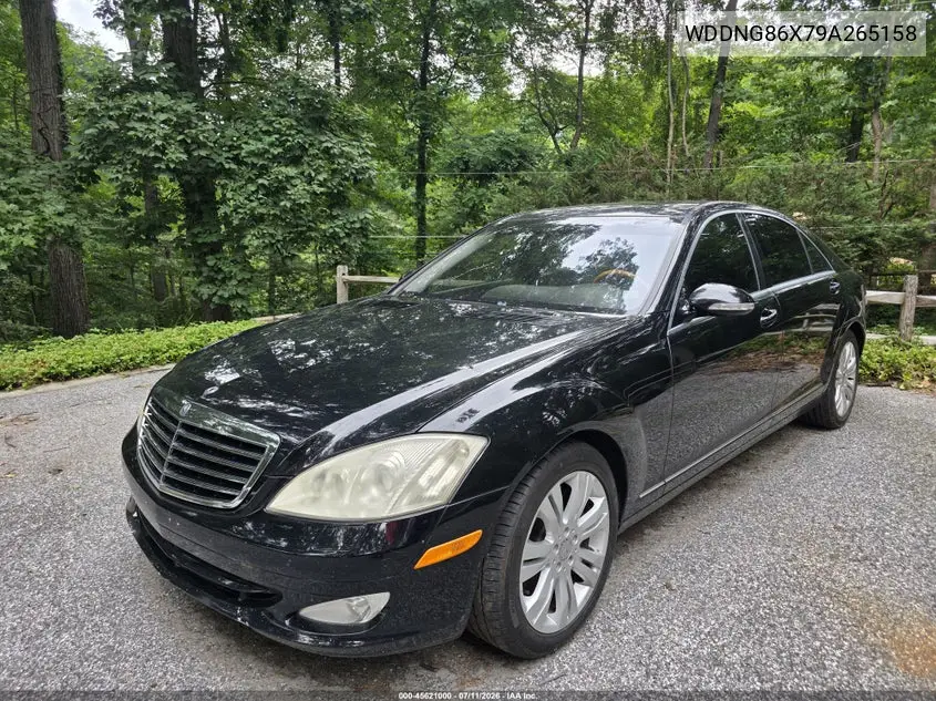 2009 Mercedes-Benz S 550 4Matic VIN: WDDNG86X79A265158 Lot: 45621000