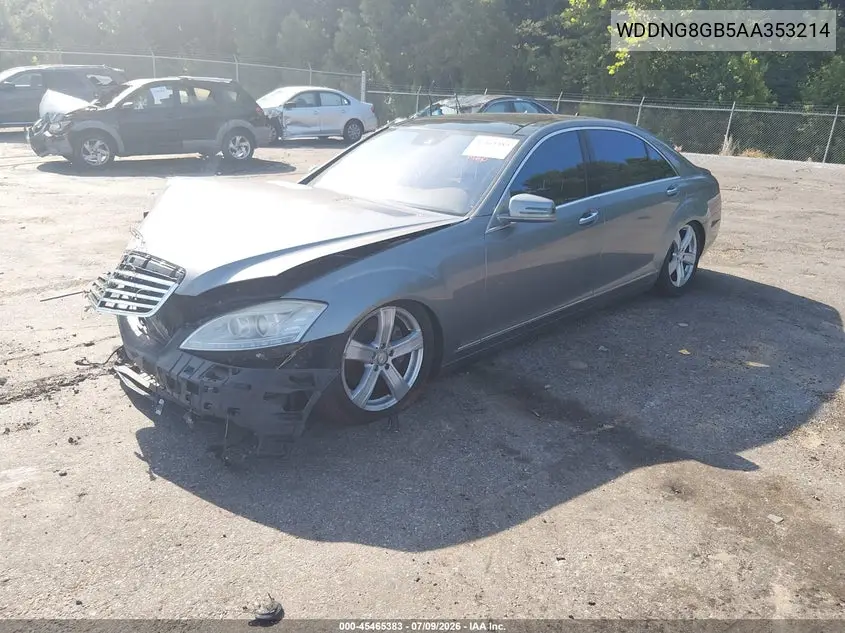 2010 Mercedes-Benz S 550 4Matic VIN: WDDNG8GB5AA353214 Lot: 45465383