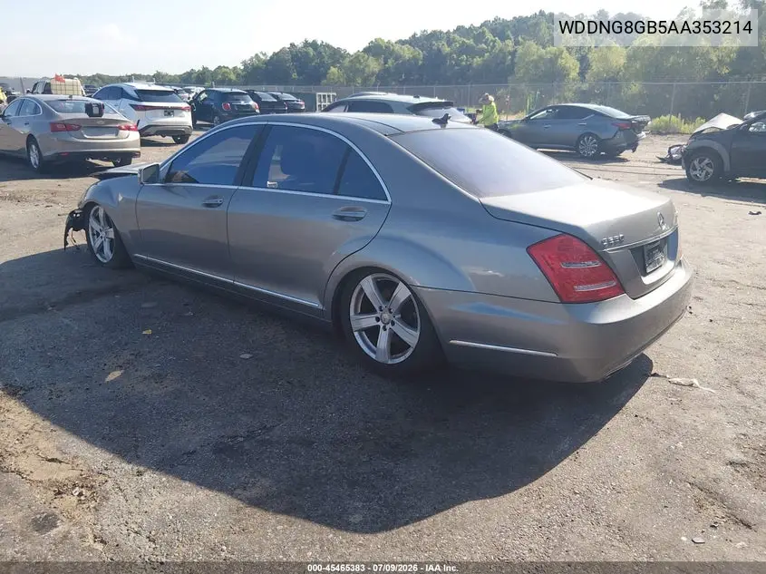 2010 Mercedes-Benz S 550 4Matic VIN: WDDNG8GB5AA353214 Lot: 45465383