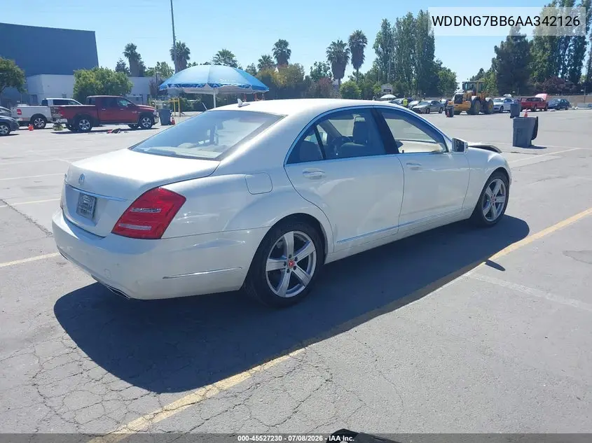 2010 Mercedes-Benz S 550 VIN: WDDNG7BB6AA342126 Lot: 45527230