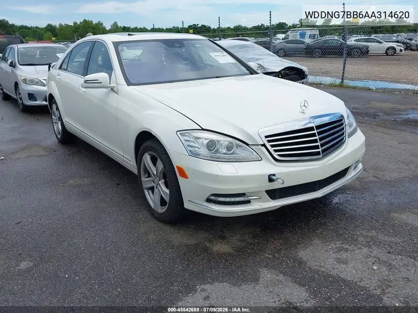 2010 Mercedes-Benz S 550 VIN: WDDNG7BB6AA314620 Lot: 45542688