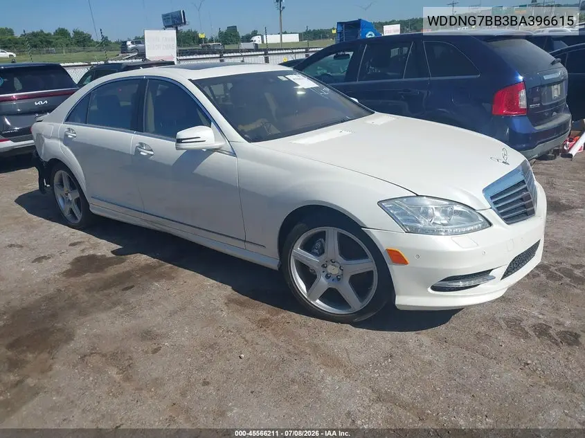 2011 Mercedes-Benz S 550 VIN: WDDNG7BB3BA396615 Lot: 45566211