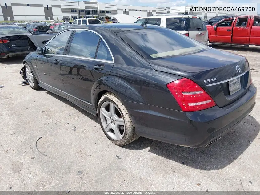 2012 Mercedes-Benz S 550 VIN: WDDNG7DB0CA469700 Lot: 45366985