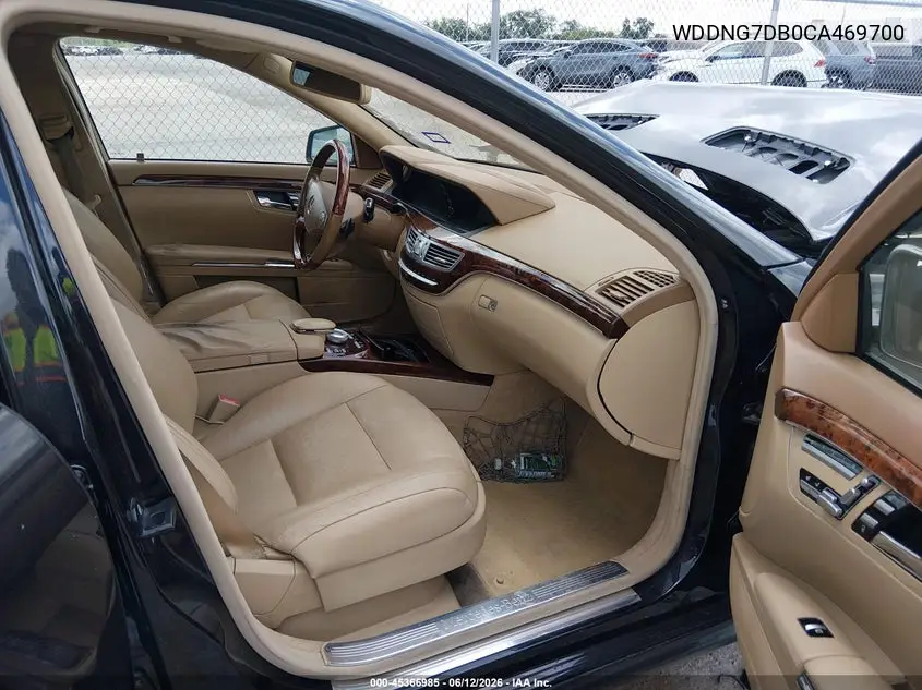 2012 Mercedes-Benz S 550 VIN: WDDNG7DB0CA469700 Lot: 45366985