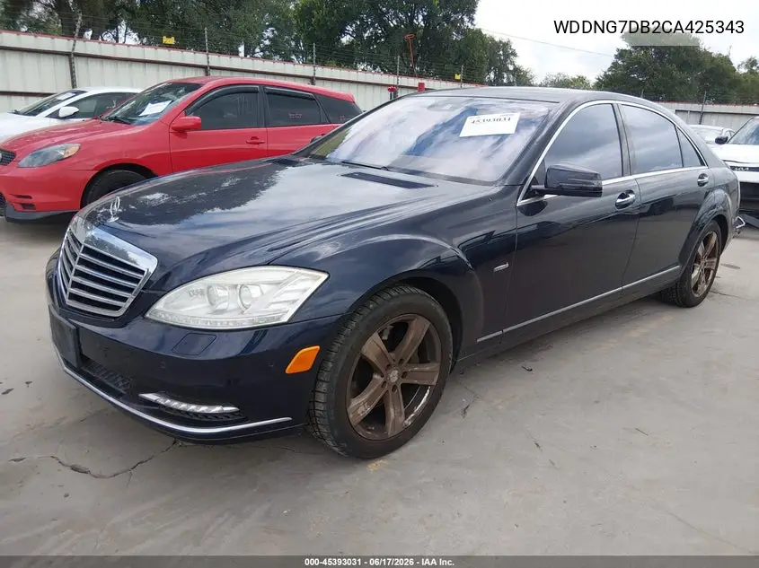 2012 Mercedes-Benz S 550 VIN: WDDNG7DB2CA425343 Lot: 45393031