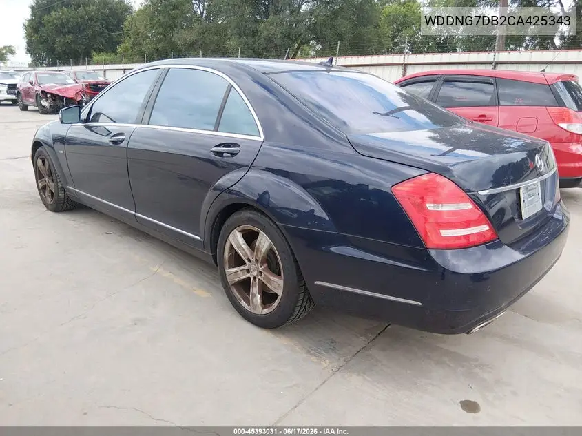 2012 Mercedes-Benz S 550 VIN: WDDNG7DB2CA425343 Lot: 45393031
