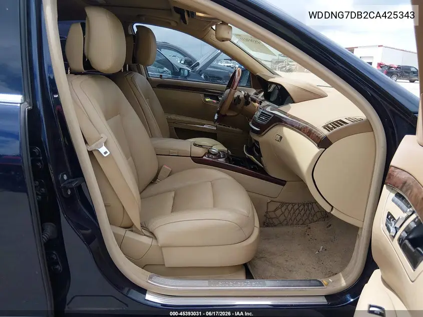 2012 Mercedes-Benz S 550 VIN: WDDNG7DB2CA425343 Lot: 45393031