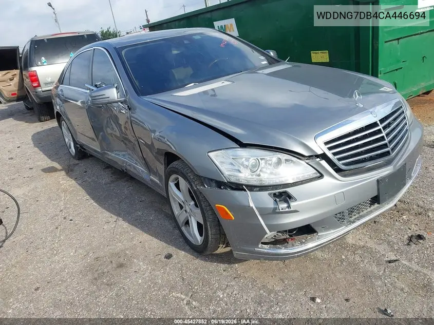 2012 Mercedes-Benz S 550 VIN: WDDNG7DB4CA446694 Lot: 45427852