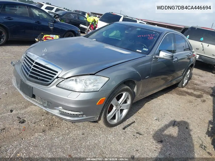 2012 Mercedes-Benz S 550 VIN: WDDNG7DB4CA446694 Lot: 45427852