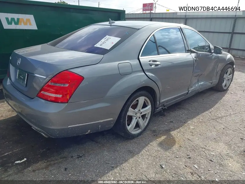 2012 Mercedes-Benz S 550 VIN: WDDNG7DB4CA446694 Lot: 45427852