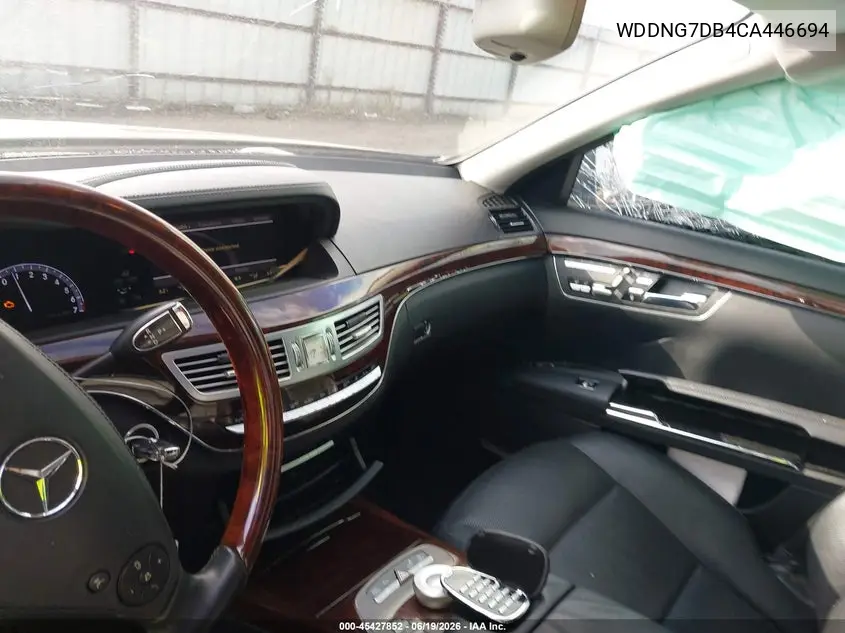 2012 Mercedes-Benz S 550 VIN: WDDNG7DB4CA446694 Lot: 45427852