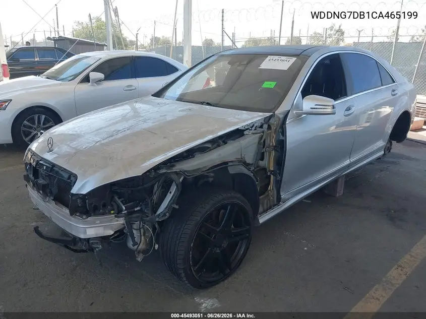 2012 Mercedes-Benz S 550 VIN: WDDNG7DB1CA465199 Lot: 45493051