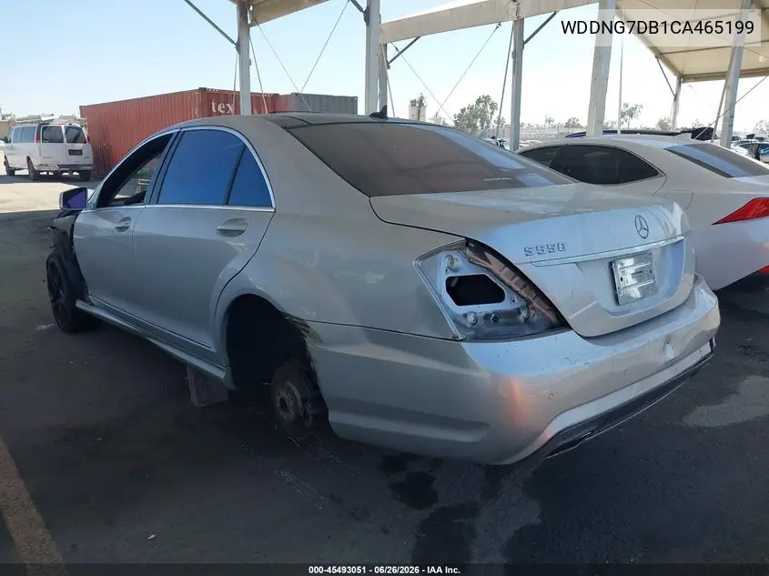 2012 Mercedes-Benz S 550 VIN: WDDNG7DB1CA465199 Lot: 45493051