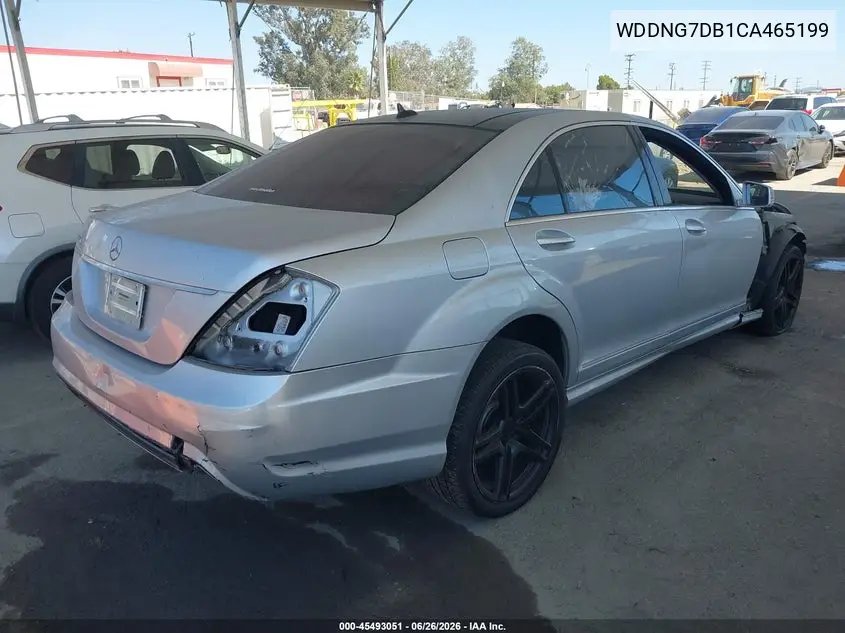 2012 Mercedes-Benz S 550 VIN: WDDNG7DB1CA465199 Lot: 45493051