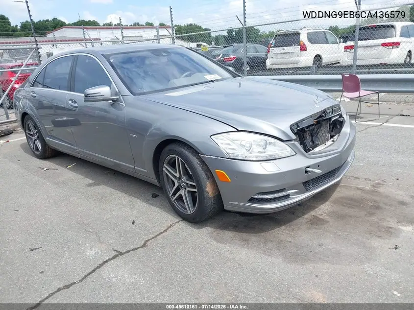 2012 Mercedes-Benz S 550 4Matic VIN: WDDNG9EB6CA436579 Lot: 45610161