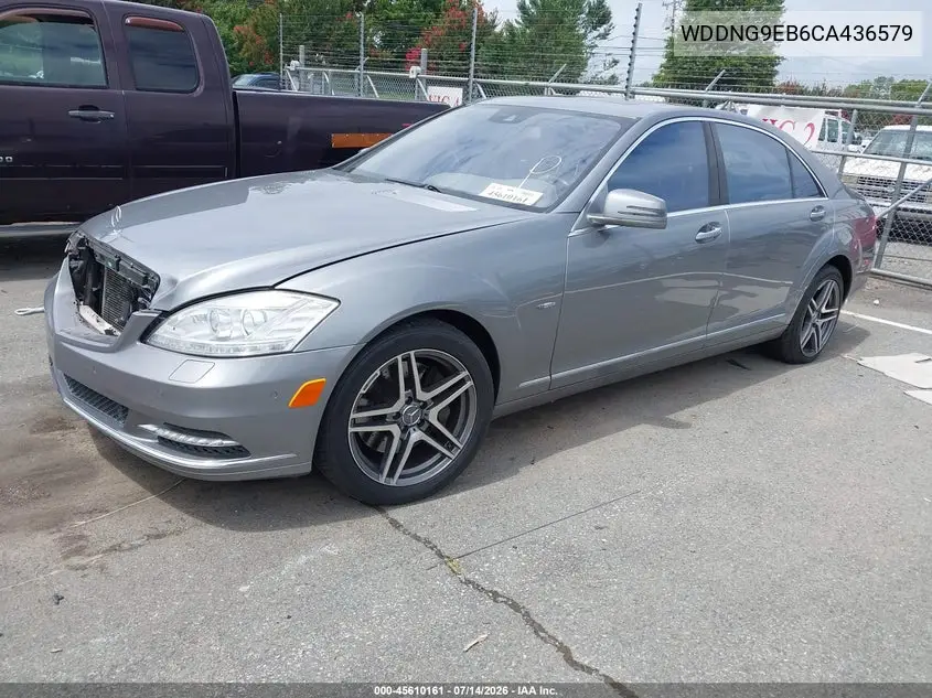 2012 Mercedes-Benz S 550 4Matic VIN: WDDNG9EB6CA436579 Lot: 45610161