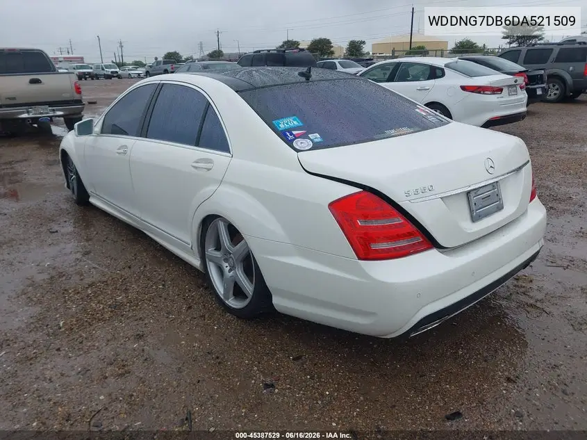 2013 Mercedes-Benz S 550 VIN: WDDNG7DB6DA521509 Lot: 45387529