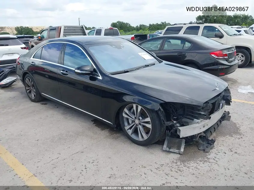 2014 Mercedes-Benz S 550 4Matic VIN: WDDUG8FB4EA029867 Lot: 45328116