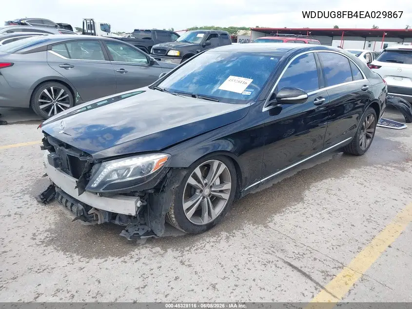 2014 Mercedes-Benz S 550 4Matic VIN: WDDUG8FB4EA029867 Lot: 45328116