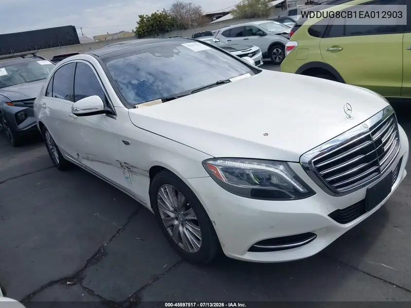 2014 Mercedes-Benz S 550 VIN: WDDUG8CB1EA012903 Lot: 45597517