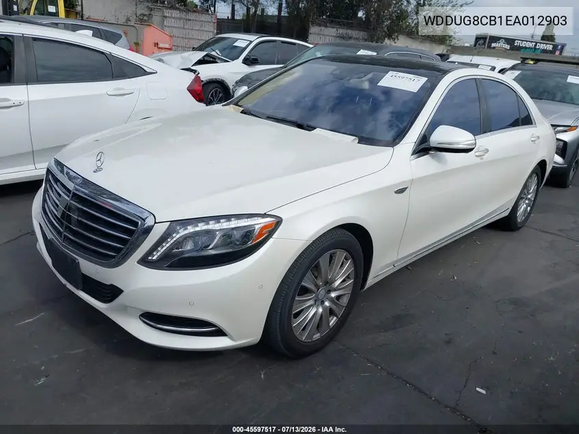 2014 Mercedes-Benz S 550 VIN: WDDUG8CB1EA012903 Lot: 45597517