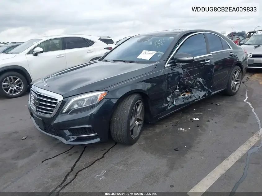 2014 Mercedes-Benz S 550 VIN: WDDUG8CB2EA009833 Lot: 45612051