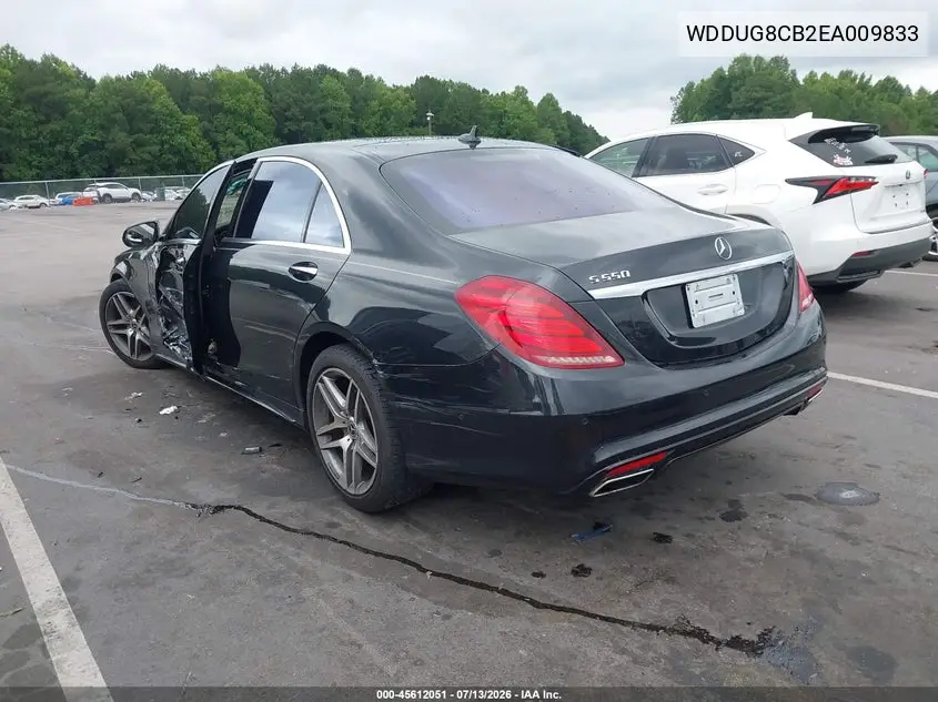 2014 Mercedes-Benz S 550 VIN: WDDUG8CB2EA009833 Lot: 45612051