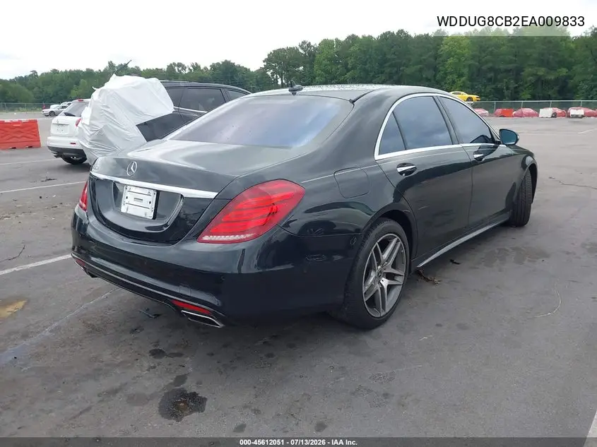 2014 Mercedes-Benz S 550 VIN: WDDUG8CB2EA009833 Lot: 45612051