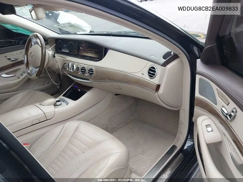 2014 Mercedes-Benz S 550 VIN: WDDUG8CB2EA009833 Lot: 45612051