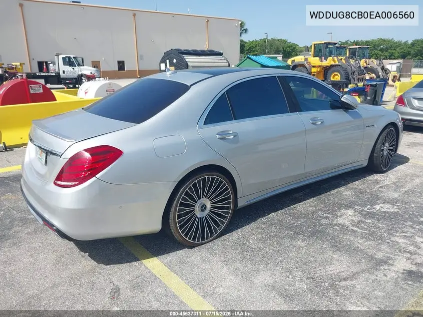 2014 Mercedes-Benz S 550 VIN: WDDUG8CB0EA006560 Lot: 45637311