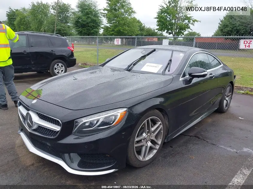2015 Mercedes-Benz S 550 4Matic VIN: WDDXJ8FB4FA001048 Lot: 45418907