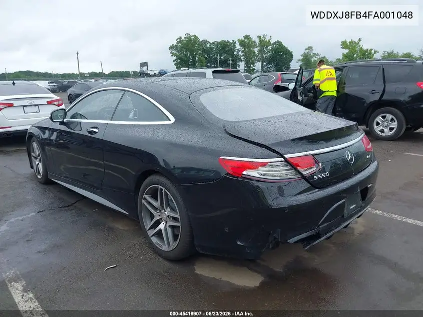 2015 Mercedes-Benz S 550 4Matic VIN: WDDXJ8FB4FA001048 Lot: 45418907