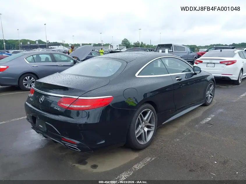2015 Mercedes-Benz S 550 4Matic VIN: WDDXJ8FB4FA001048 Lot: 45418907
