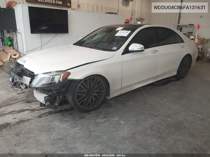2015 Mercedes-Benz S 550 VIN: WDDUG8CB6FA131631 Lot: 45451938
