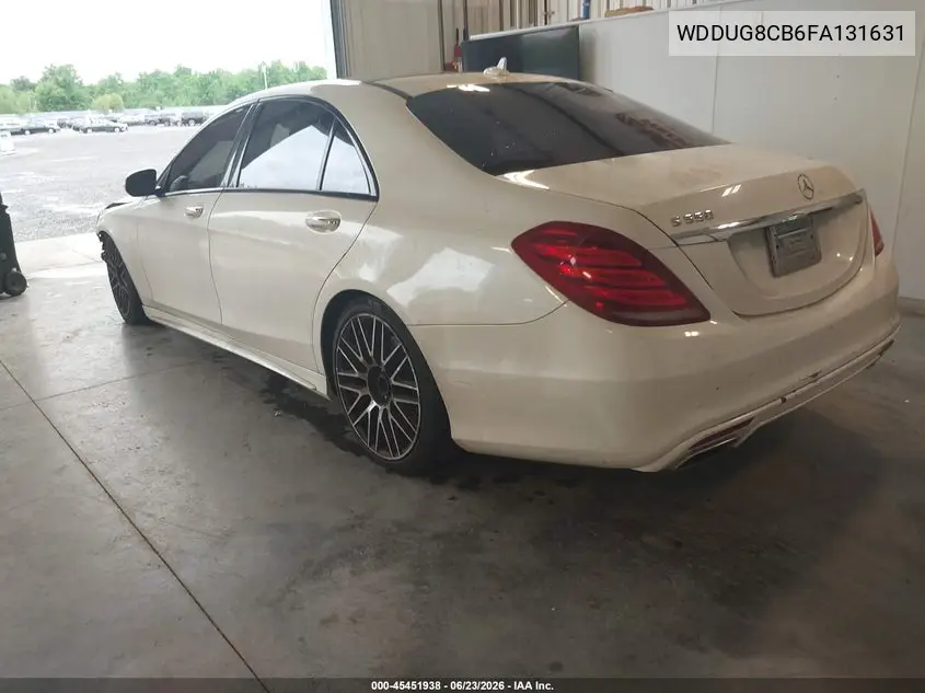 2015 Mercedes-Benz S 550 VIN: WDDUG8CB6FA131631 Lot: 45451938